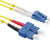 Roline optički mrežni kabel LC-SC 9/125µm, Duplex, OS2, 2.0m, žuti