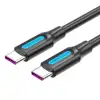 Vention USB 2.0 C Male to Male 5A Cable 2m, Black