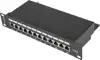 Lanberg Cat6 Shielded 12-Port Patch Panel 10" 1U, Black