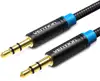 Vention Cotton Braided 3.5mm Male to Male Audio Cable 2M Black