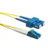 NFO Patch cord, LC UPC-SC UPC, Singlemode 9 125, G.657A2, 2m