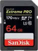 Memorijska kartica SANDISK, Extreme Pro SDXC, 64 GB, SDSDXXU-064G-GN4IN, class 10 V30 UHS-I U3