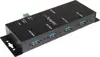 StarTech.com 4-Port USB 3.0 Hub - Industrial USB Expansion Hub with ESD Protection - TAA Compliant - Metal Mountable USB Hub (ST4300USBM) - hub - 4 ports