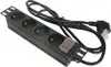Masterlan 10" PDU 4x230V, black, 1,8m, with switch