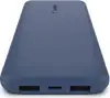 Belkin BOOST CHARGE (10000 mAH) Power Bank with USB-C 15W - Dual USB-A - 15cm USB-A to C Cable - Blue