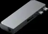 Satechi Aluminium Pro Hub Mini (1xUSB4 96W up to 6K 60Hz display output, 2 x USB-A 3.0, 1xEthernet, 1xUSB-C, 1xAudio) - Space Grey