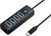 Orico 4-portni USB-C hub, crni (ORICO-PW4U-C3-015-BK-EP)