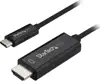 StarTech.com 10ft (3m) USB C to HDMI Cable, 4K 60Hz USB Type C to HDMI 2.0 Video Adapter Cable, Thunderbolt 3 Compatible, Laptop to HDMI Monitor/Display, DP 1.2 Alt Mode HBR2 Cable, Black - 4K USB-C V