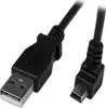 Down Angle Mini USB Cable - 2m - Black - USB A to Mini USB B