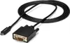 StarTech.com USB-C to DVI Cable - 6 ft / 2m - 1080p - 1920x1200 - USB-C DVI Monitor Cable - USB C Cable - Computer Monitor Cable (CDP2DVIMM2MB) - external video adapter