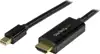 StarTech.com Mini DisplayPort to HDMI Adapter Cable - mDP to HDMI Adapter with Built-in Cable - Black - 5 m (15 ft.) - Ultra HD 4K 30Hz (MDP2HDMM5MB) - video cable - 5 m