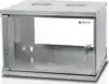 Techly 022229 Wall cabinet 19" 6U 500x450, ECO, assembled, gray