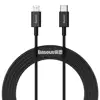 Kabel USB-C do Lightning Baseus Superior Series, 20W, PD, 2m (crna)
