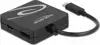 Adapter DELOCK, USB-C (M) na VGA/DVI/HDMI/DisplayPort (Ž), FHD@60Hz/4K@60Hz, crni