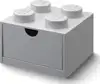 Lego Brick 4 Desk Drawer siva