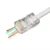 Gembird Cat5e Cat6 pass-through modular UTP plug 8P8C, 100 p