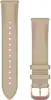 Zamjenski remen Garmin 20mm - Light Sand Leather (RoseGold kopča)