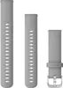 Zamjenski remen Garmin 18mm - Powder Gray (srebrna kopča)