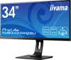 34''/86,4cm (3440x1440) Iiyama 34W LCD Business UWQHD IPS 21:9 4ms HDMI DisplayPort USB 3.0 Height Adj. Stand Speaker