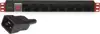 Techly 102635 Power strip Rack 19" 1U, 8x Schuko, C20 cable 3m