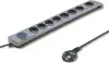 Qoltec 8 gniazd 3.0m czarna
