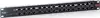 PoE patch panel 12-portni, 19" 1U, s napajanjem, crni (RAL 9005)