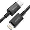 Kabel USB-C do Lightning Baseus Superior Series, 20W, PD, 1m (crna)