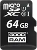 GOODRAM 64GB microSDXC class 10 UHS I + adapter