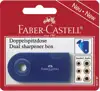 Šiljilo pvc s pvc kutijom 2rupe Sleeve Twin Faber-Castell 182797 sortirano blister
