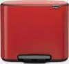 Brabantia pedal bin 3x11L red 121029
