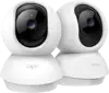 TP Link Tapo C210 2-Pack, Pan/Tilt Home Security Wi-Fi Camera, 2K (3MP) High-Definition Video, 360o horizontal range, Night Vision, Sound and Light Alarm, Motion Detection, Micro SD card-Up to 256GB, 