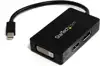 StarTech.com Travel A/V adapter - 3-in-1 Mini DisplayPort to DisplayPort DVI or HDMI converter (MDP2DPDVHD) - video adapter - DisplayPort / HDMI / DVI - 15 cm