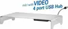 Transmedia Monitor Laptop Stand, USB Hub