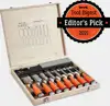 VonHaus 10-piece wood chisel set