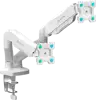 ONKRON Dual Monitor Desk Mount Stand for 13 to 32-Inch LCD LED Monitors up to 8 kg, White