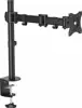 StarTech.com Desk Mount Monitor Arm 34 inch VESA Displays - Articulating Single Monitor Pole Mount - Height Adjustable Arm - Clamp/Grommet (ARMPIVOTB) - adjustable arm