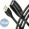 CC USB AM 2.0 -> USB AF, Aktivni produžni, 15m, ADR-215, AXA