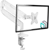 ONKRON Monitor Desk Mount for 13 to 32-Inch LED LCD Flat Monitors up to 9 kg, White