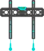 ONKRON Fixed TV Wall Mount for 32 to 65-inch Flat Panel TVs Digital Panels 56,8 kg, Black