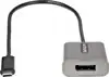 StarTech.com USB C to DisplayPort Adapter, 8K/4K 60Hz USB-C to DisplayPort 1.4 Adapter Dongle, USB Type-C to DP Monitor Video Converter, Thunderbolt 3 Compatible, w/12 Long Attached Cable - HBR3, DSC,