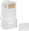 Modularni utikač RJ45 (8P8C) Cat.5e, neoklopljeni, s kab. uvodnicom i pregibnicom (siva)