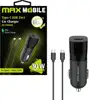 MAXMOBILE AUTO ADAPTER PD QC 3.0 TYPE C, SC-198008+Type C kabel, 30W