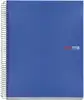 Kolegij blok Miquelrius A5 70g 200L spiralni crte basic PP plavi 43005