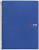 Kolegij blok Miquelrius A5 70g 150L spiralni crte basic PP plavi 2835