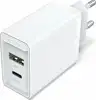 Vention 2-Port USB (A C) Wall Charger (18W 20W) EU-Plug, White
