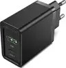 Vention 2-Port USB (A C) Wall Charger (18W 20W) EU-Plug, Black