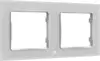 Home Shelly Accessories "Wall Frame 2" Wandtaster Rahmen 2-fach Weiß