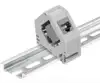 NaviaTec keystone jack holder for DIN rail, 1 port, with 1pc CAT6A STP keystone jack