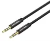 Vention Fabric Braided 3.5mm Male to Male Audio Cable 0,5m, Black