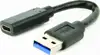 Gembird USB 3.1 AM to Type-C female adapter cable, 10 cm, black